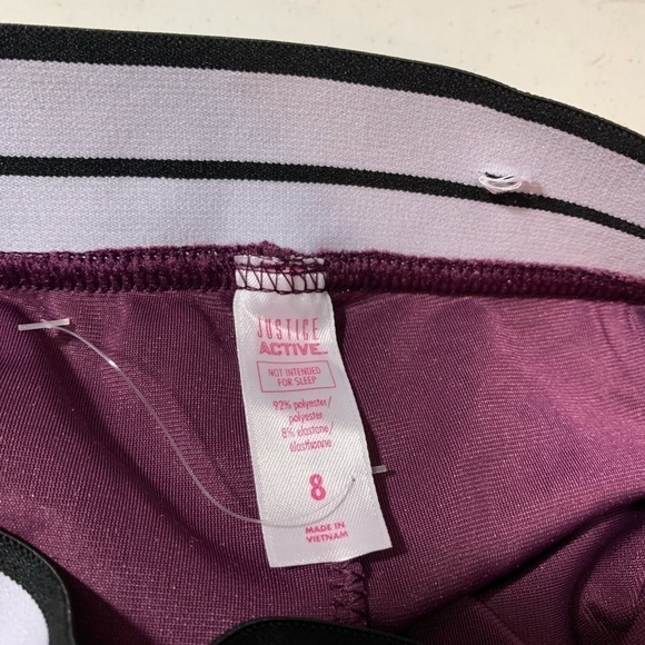 New Justice leggings lot of 2 pairs velour size 8 - Picture 3 of 6